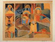 Paul Klee Temple Garden painting